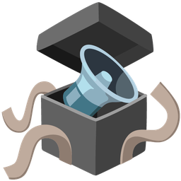 speaker low volume and wrapped gift