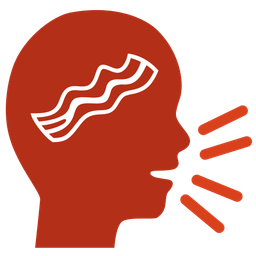 speaking head and bacon