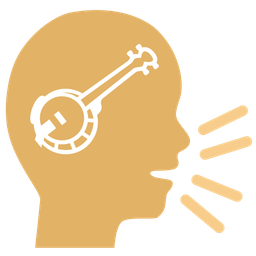 speaking head and banjo