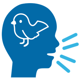 speaking head and bird