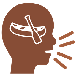 speaking head and canoe