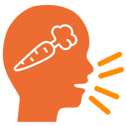 speaking head and carrot