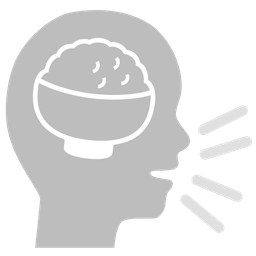 speaking head and cooked rice