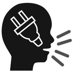 speaking head and electric plug