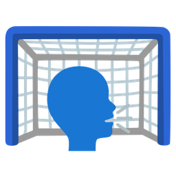 speaking head and goal net