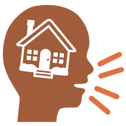 speaking head and house