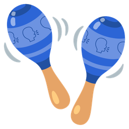 speaking head and maracas