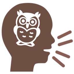 speaking head and owl