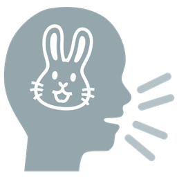 speaking head and rabbit face