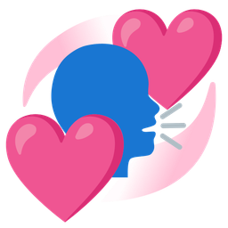 speaking head and revolving hearts