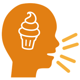 speaking head and soft ice cream