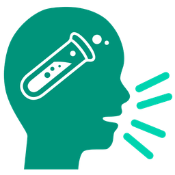 speaking head and test tube