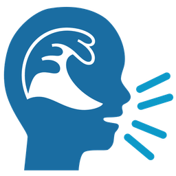 speaking head and water wave