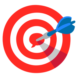 speech balloon and bow and arrow