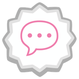 speech balloon and fish cake with swirl