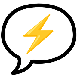 speech balloon and high voltage
