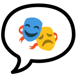 speech balloon and performing arts