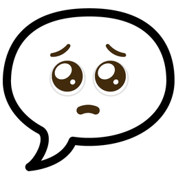 speech balloon and pleading face