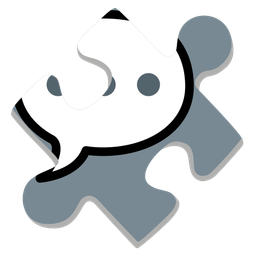 speech balloon and puzzle piece