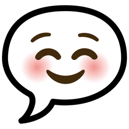 Speech balloon and Smiling face