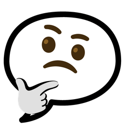 speech balloon and thinking face