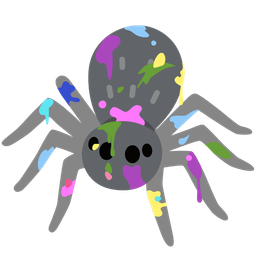 spider and artist palette