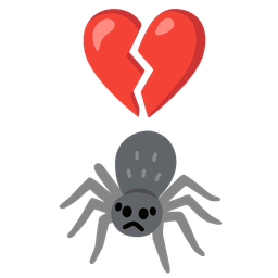 spider and broken heart