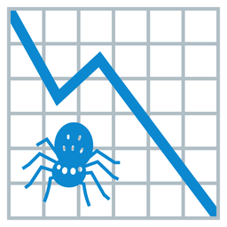 spider and chart decreasing