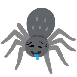 spider and drooling face