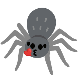 Spider and Face blowing a kiss