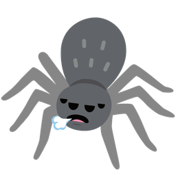 spider and face exhaling