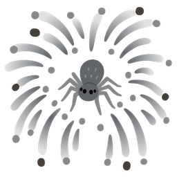 spider and fireworks