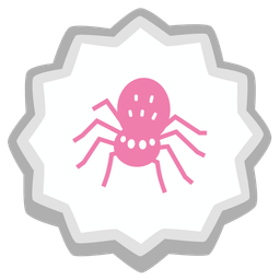 spider and fish cake with swirl