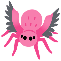 spider and flamingo