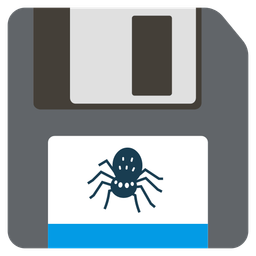 spider and floppy disk