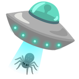 spider and flying saucer