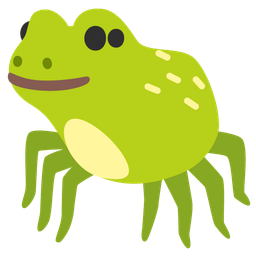spider and frog