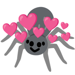 spider and heart with arrow