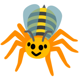 spider and honeybee