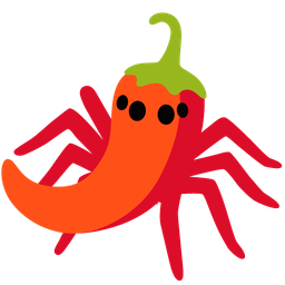 spider and hot pepper