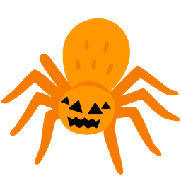 spider and jack-o-lantern