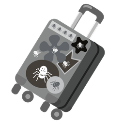 spider and luggage