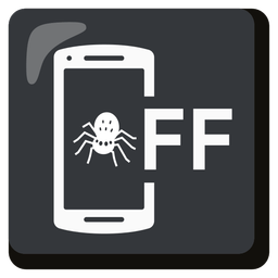 spider and mobile phone off