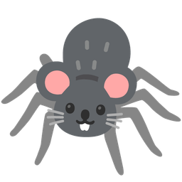spider and mouse face