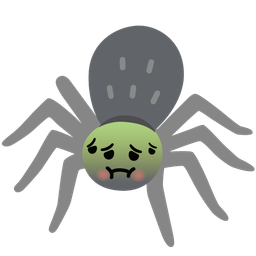spider and nauseated face