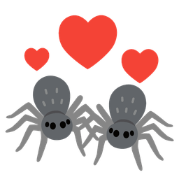 spider and revolving hearts