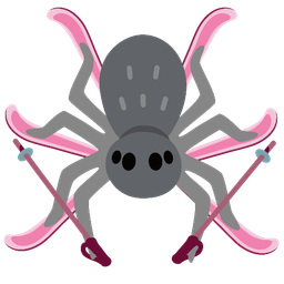 spider and skis