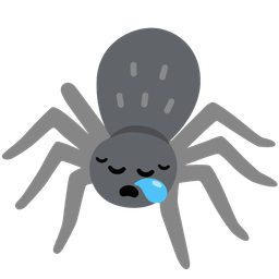 spider and sleepy face