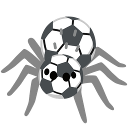 spider and soccer ball