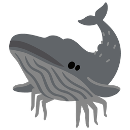 spider and spouting whale